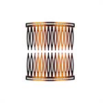 L.C. PETTINE 35-77M PETTINE PLASTICA MARRONE STRASS