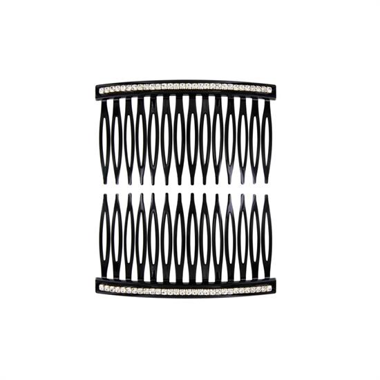 L.C. PETTINE 35-77N PETTINE PLASTICA NERO STRASS