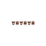 L.C. PINZA MINI 263-812M MARRONE STRASS 1X1 CM