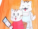 EUROSTIL KINDERUMHANG KATZEN ORANGE 04313/64