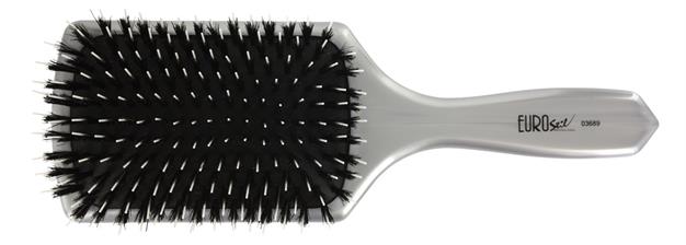 EUROSTIL SPAZZOLA PER CAPELLI BIANCA RETTANG.GRANDE CINGHIALE 03