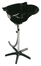 MEDIALINE WASCHSÄULE BLACK BASIN SCHWARZ MIT ABFLUSSROHR