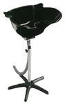 MEDIALINE WASCHSÄULE BLACK BASIN SCHWARZ MIT ABFLUSSROHR