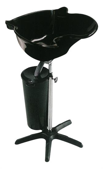 MEDIALINE WASCHSÄULE BLACK BASIN SCHWARZ M. ABFLUSSROHR+BEHÄLTER