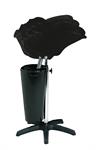 MEDIALINE WASCHSÄULE BLACK BASIN SCHWARZ M. ABFLUSSROHR+BEHÄLTER