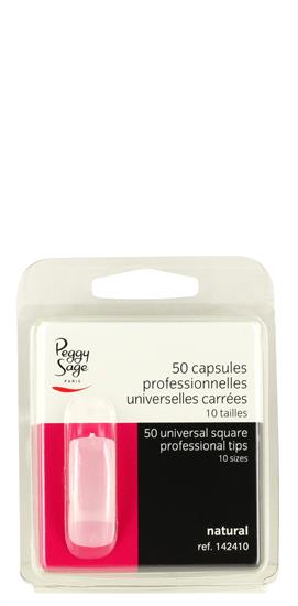 PEGGY SAGE UNGHIE FINTE 142410 UNIVERSELLE, ECKIGE X 50 - NATURF