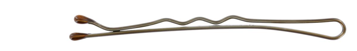 N.N. HAARKLAMMERN, 5 CM GEWELLT, BRAUN