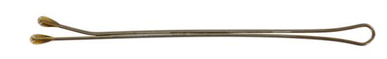 N.N. HAARKLAMMERN, 6 CM GLATT, BRAUN