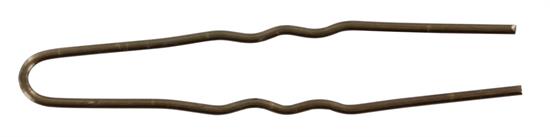 N.N. HAARNADELN, 5 CM GEWELLT, BRAUN