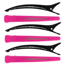 BLACK STAR PINZA IN PLASTICA/ALLUMINIO LUNGHE FUCSIA-NERO