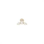 L.C. HAARKLAMMER NL386T-122 PERLEN TRANSPARENT 3,5 X 2 CM