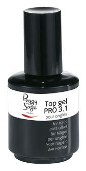 PEGGY SAGE UNGHIE FINTE 146626 TOP GEL PRO 3 IN 1 TRANSPARENT
