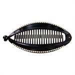 L.C. PINZA CAP. NL246N-811 PINZA PESCE STRASS NERA 14 X 6,5 CM