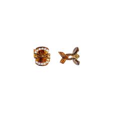 L.C. PINZA MINI NL318M-77 STRASS MARRONE