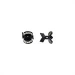 L.C. PINZA MINI NL318N-77 STRASS NERO