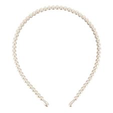 L.C. CERCHI. NL392BE-123 CERCHIETTO PERLE BEIGE