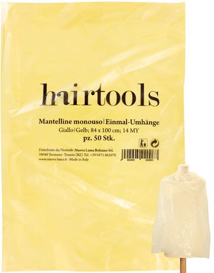 HAIRTOOLS EINMAL - UMHÄNGE GELB 84x110 CM