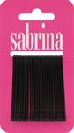 SABRINA FERMAGLI LISCI CON PALLINA 7 CM NERI DA 24 PZ   181