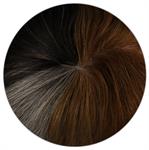 CALIVEN ÜBUNGSKOPF NATURHAAR MODELL C4 MIT 4 FARBEN 25 CM.