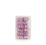 DESSATA SPIRAL HAARGUMMIS GLITTER + METAL FUCHSIA
