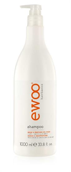 EWOO SHAMPOO FÜR TROCKENES & STRAPAZIERTES HAAR HONIG & REISPROT