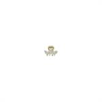 L.C. HAARKLAMMER 420-125 STRASS-SCHMETTERLINGE