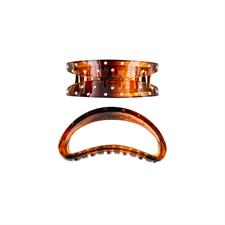 L.C. PINZA CAP. NL345M-125 PINZA STRASS MARRONE