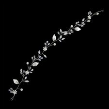 L.C. ACC.CAPELLI 408-624 ORNAMENTO FIORI FOGLIE BIANCO SPOSA
