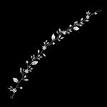 L.C. ACC.CAPELLI 408-624 ORNAMENTO FIORI FOGLIE BIANCO SPOSA